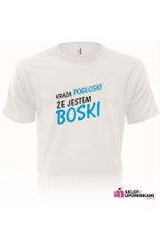 Koszulka z napisem Boski
