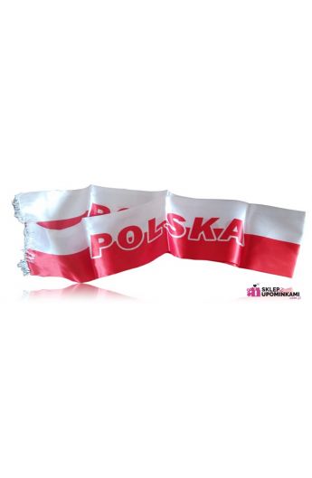 szalik polska biało czerwony