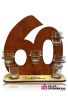 kieliszki na stojaku Liczba 60 urodziny