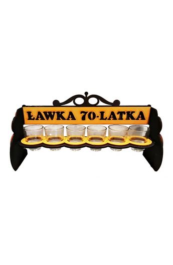 Kieliszki Stojak na 70 Urodziny Ławka