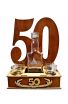 Kieliszki podium na 50 Urodziny