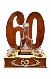 Kieliszki butelka Podium 60 Urodziny