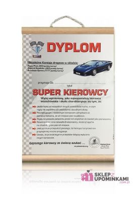 dyplom super kierowcy